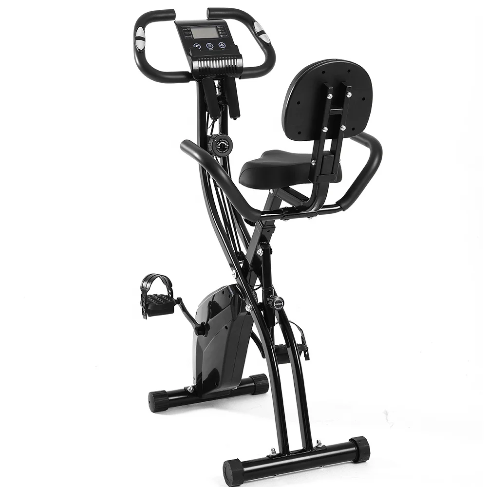 

SD-X01Fast delivery home exercise equipment folding magnetic X bike with pull up rope