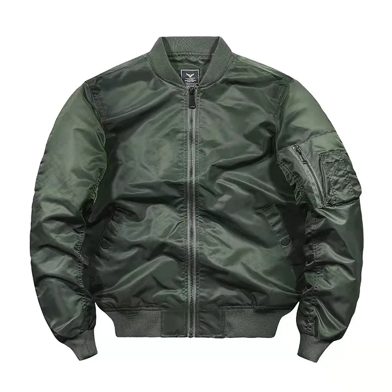 

High Quality Wholesale Custom Large size flight jacket bomber jacket stand collar fashion jacket