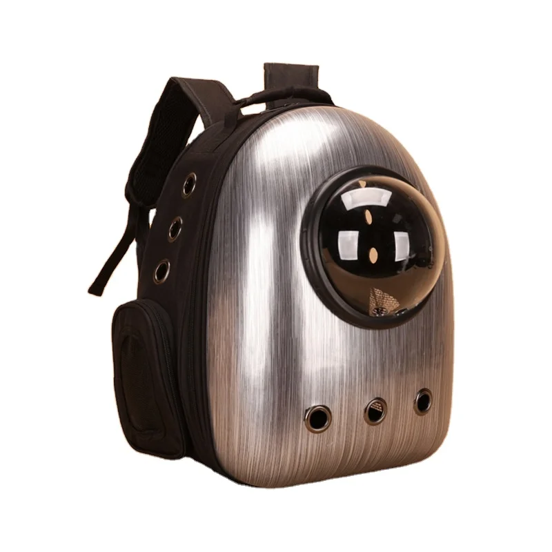 

Factory cat breathable backpack pet carrier bag pet carrier travel bag, Black