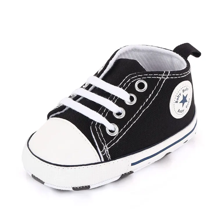 

spring and autumn soft sole Brand newborn sneakers infant sport baby canvas sneaker toddler shoes, As picture