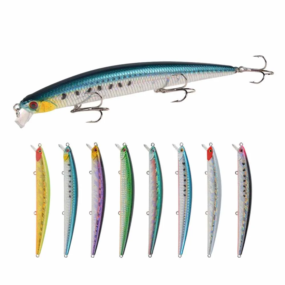 

Fishing Lures Wholesale  sinking Minnow Lure Hard Bait Sinking minnow Bass Fishing Wobbler, 8 colors