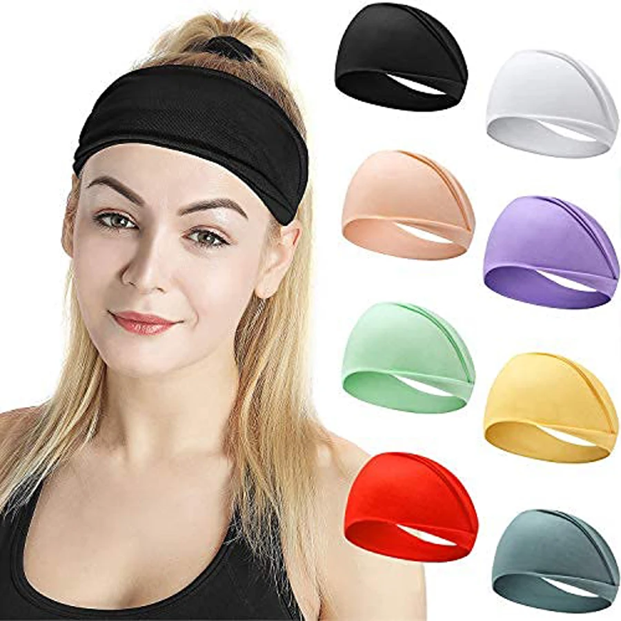 

Wide Elastic sports yoga hairband for girl