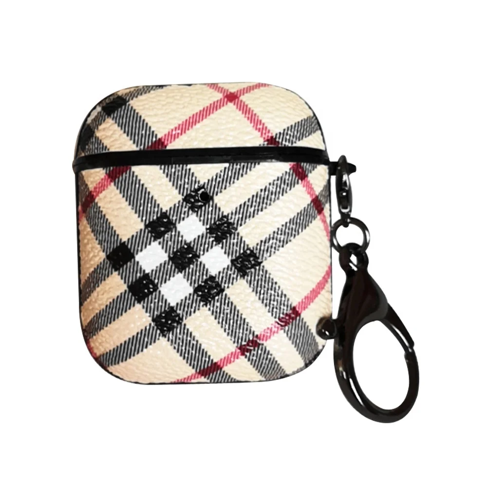 

Luxury Cross Design Leather Air pod Case Shockproof Protective Cover Compatible for Airpods 1 2 Pro