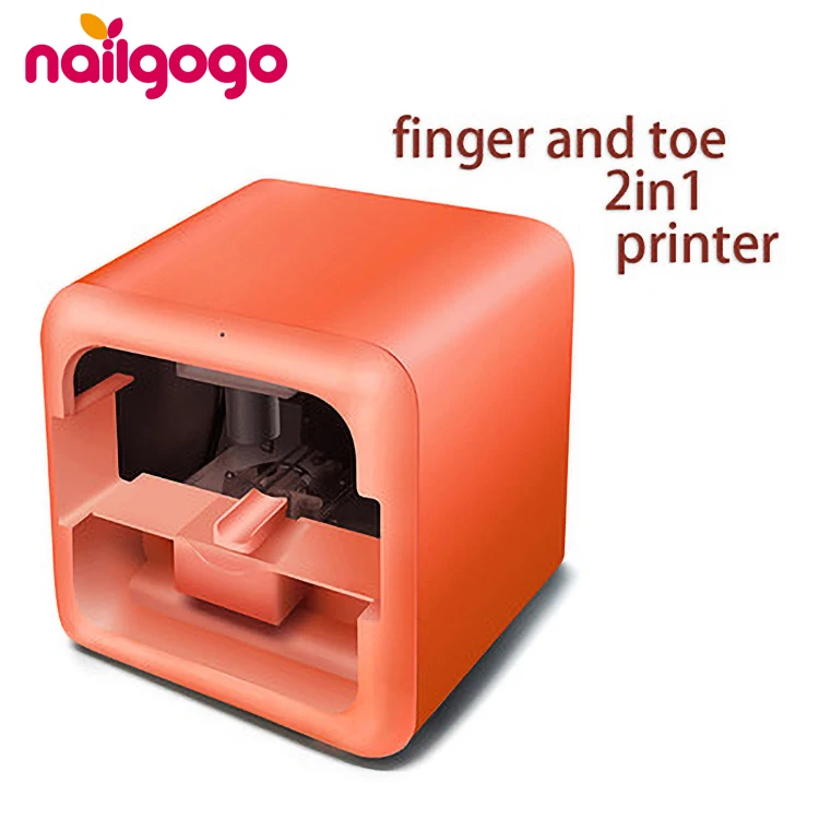 Nailgogo Hot Sale Smart Nail Equipments Finger And Toes Nail Printing Intelligent 2 In 1 Nail Printer