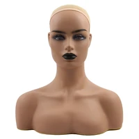 

Big Breast Half Body African American Mannequin Head Female Wig Display Mannequin Head