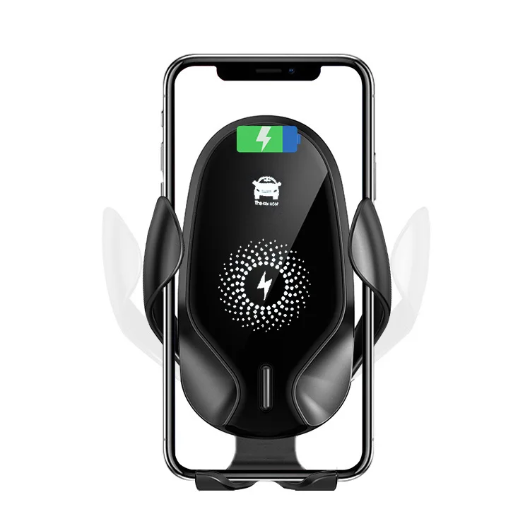 

New large screen mobile phone car holder 15W wireless car mount charger