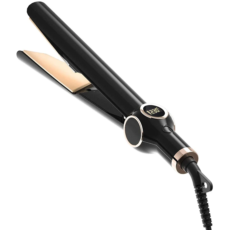 

Small Titanium Flat Iron Curler 2021 Flat Iron Hair Steam Straightener, Gray, gold, black, rose gold