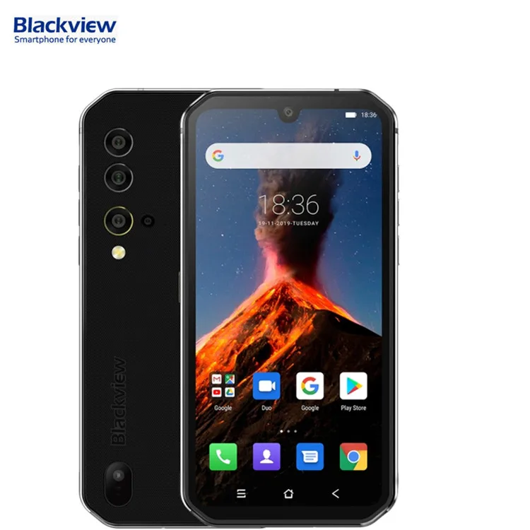 

Hot Selling Blackview BV9900 Mobile Phones 8GB+256GB 4380mAh Battery Quad Back Cameras Face ID Celulares 4G Smartphones