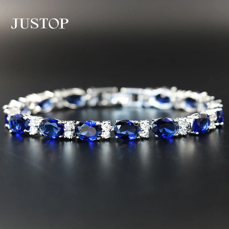 

10pcs Luxury Cubic Zirconia Tennis Bracelets Iced Out Chain Crystal Wedding Bracelet For Women Men Silver Color Bracelet