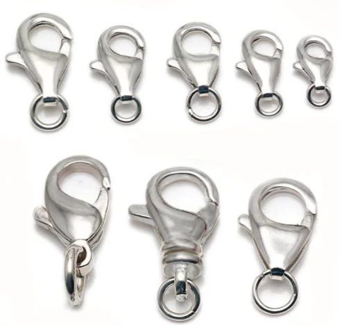 

Jewelry Findings 925 Sterling Silver Lobster Clasp For Bracelets and Necklaces