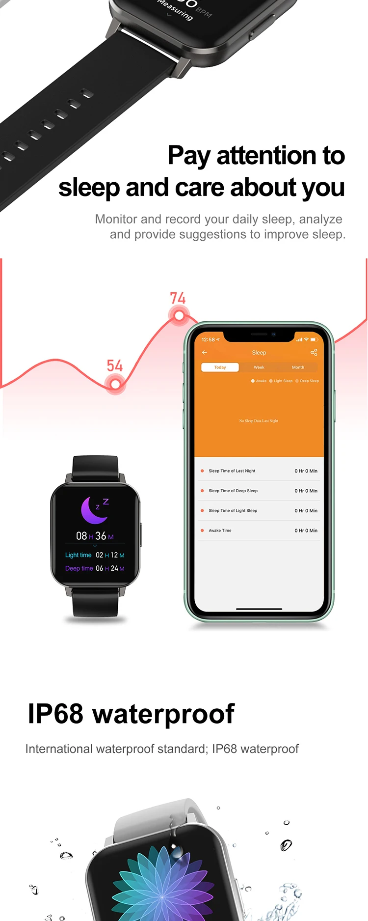 DT X Smart Watch 1.78 Inch IPS Screen IP67 Waterproof ECG Heart Rate Monitoring Blood Pressure Multiple Sport Modes Fitness Tracker Smartwatch Man Women (11).jpg