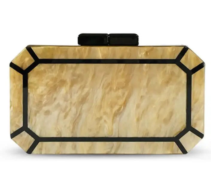 

Chinese supplier customized transparent acrylic evening bag popular acrylic frame clutch