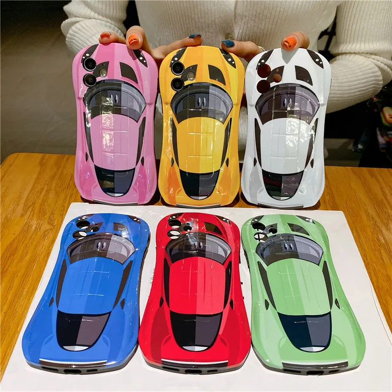 

Luxury Phone Case For Men For iPhone 13 Pro Max Case 3D Sports Car Model Cover For iPhone 12 11 Pro Max Supercar Boy Phone Case