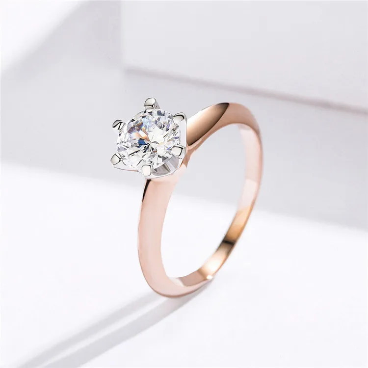 

Qings 925 Silver Rose Gold Plating Ring for girls
