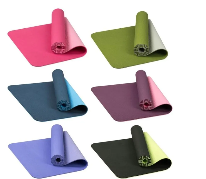 

Eco Friendly Non-slip Waterproof Double Layer TPE Yoga Mat