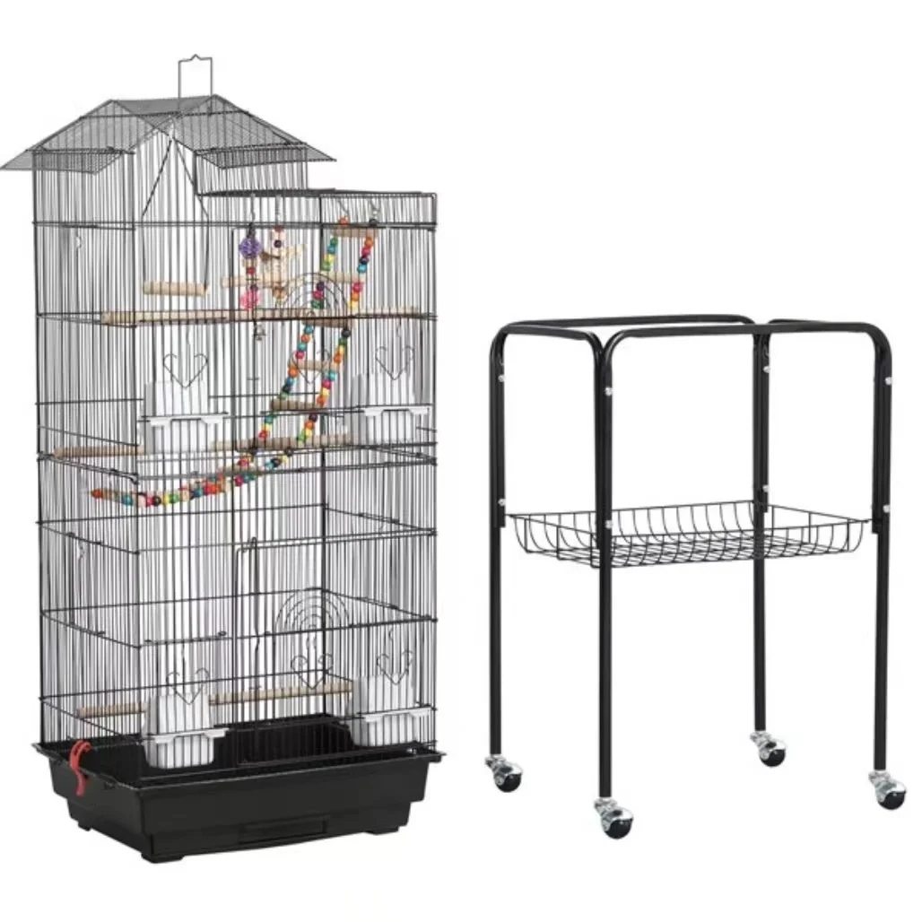 

Wholesale Top Quality Large Comfortable Parrot Bird Cage With Breeding Door Pet Living House Cage