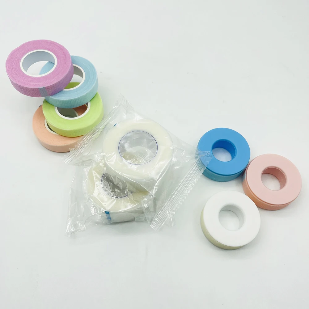 

Professional japan lash extension Sensitive Skin micropore foam paper white green pink blue non woven silicone tape