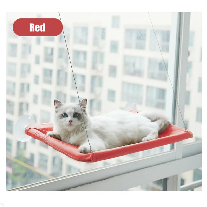 

Amazon Top Window Rperch Modern Hanging Elevated Washable Breathable Pet Kitten Cat Hammock Beds, Picture