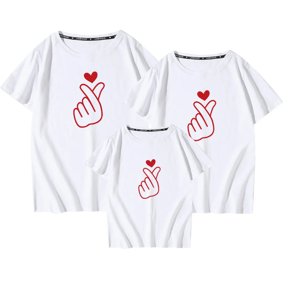 

2021 Summer Graphic Tshirt Mom Kids T-Shirt Mother and Daughter Baby Boy Girl Tops Tees Family Matching Outfit T Shirt