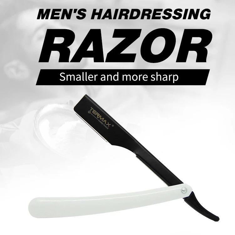 

New Arrival Stainless Steel Straight Razors Single Beard Cutting Folding Knife Shaving Razor Mens Caring Barber Razor