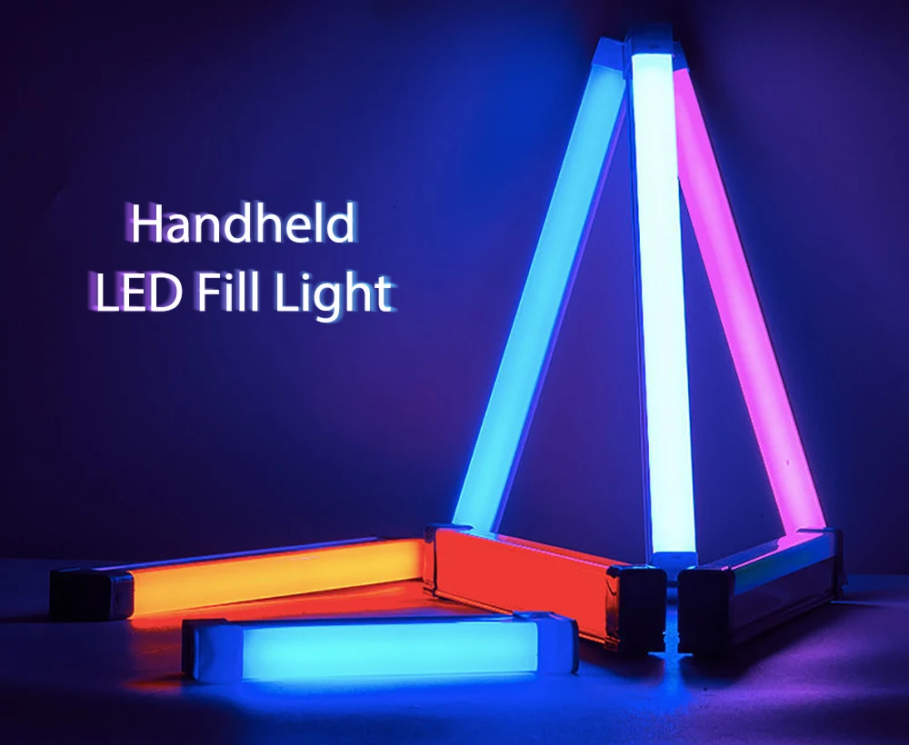 

Handheld Clolrful Stick Photography Atmosphere Selfie Lamp Chargeable LED Fill video light Photography Studio Lamp