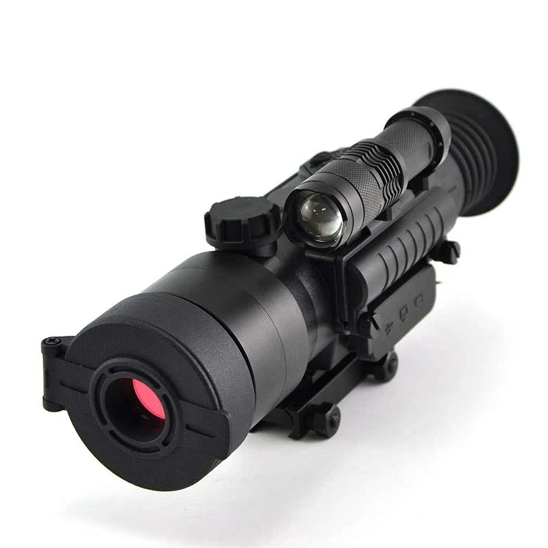 

Hunting Rifle Scope 7X Magnification with Picatiny Mount Night Vision Riflescope Monocular Hunting Scope, Black