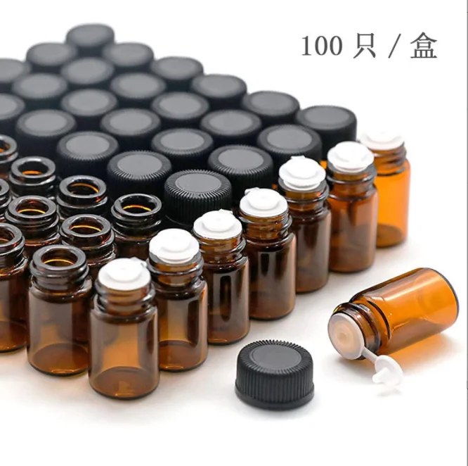 1ml amber glass sample bottle