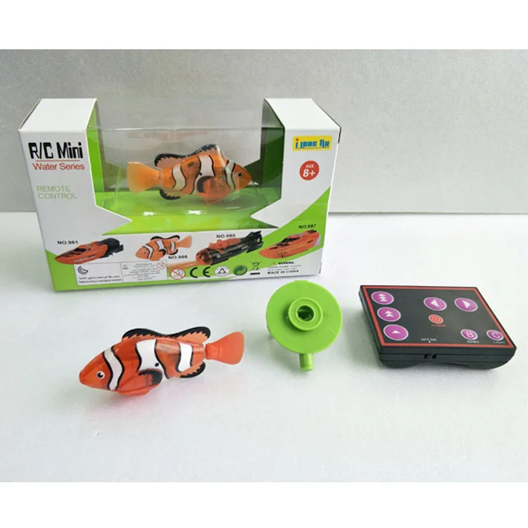 New Mini Keiko Nemo Knight Fish RC Water Fish Toy W/Remote Control 