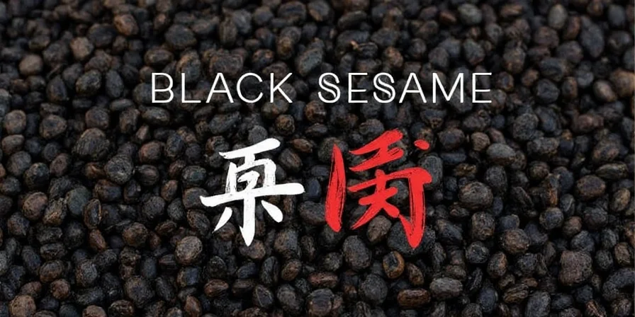 Nutrition comparison chart between black and white sesame seeds