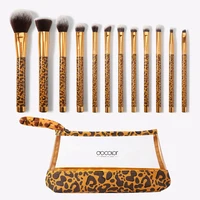 

Docolor T1202 Leopard custom synthetic makeup brushes set