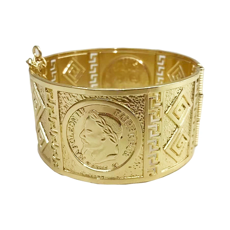 

Algerian Jewelry Women jewelry Bangle Cuff Bracelets Flower Hollowed-out Golden Bohemia Ethnic Wedding Bijoux Hollow Flower big