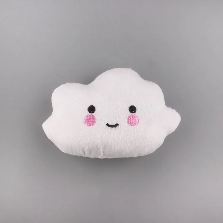 

Wholesale New Dog Toys Chew Squeaker Plush Pet Toy White Cloud Design