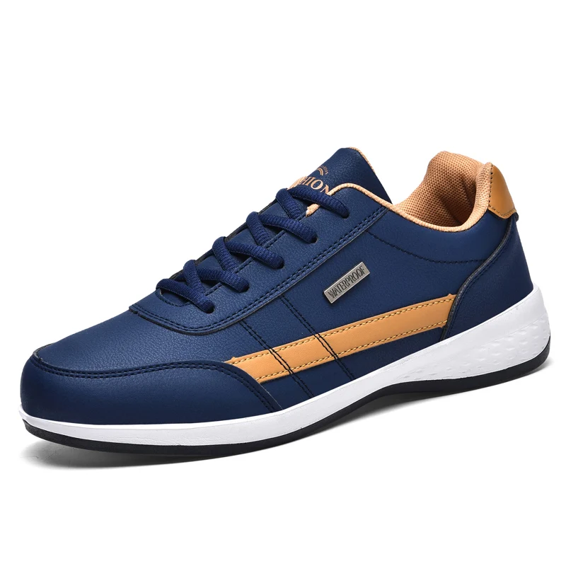 

Trend Casual Shoe Italian Breathable Leisure Male Sneakers Non-slip Footwear Leather Men Shoes Sneakers