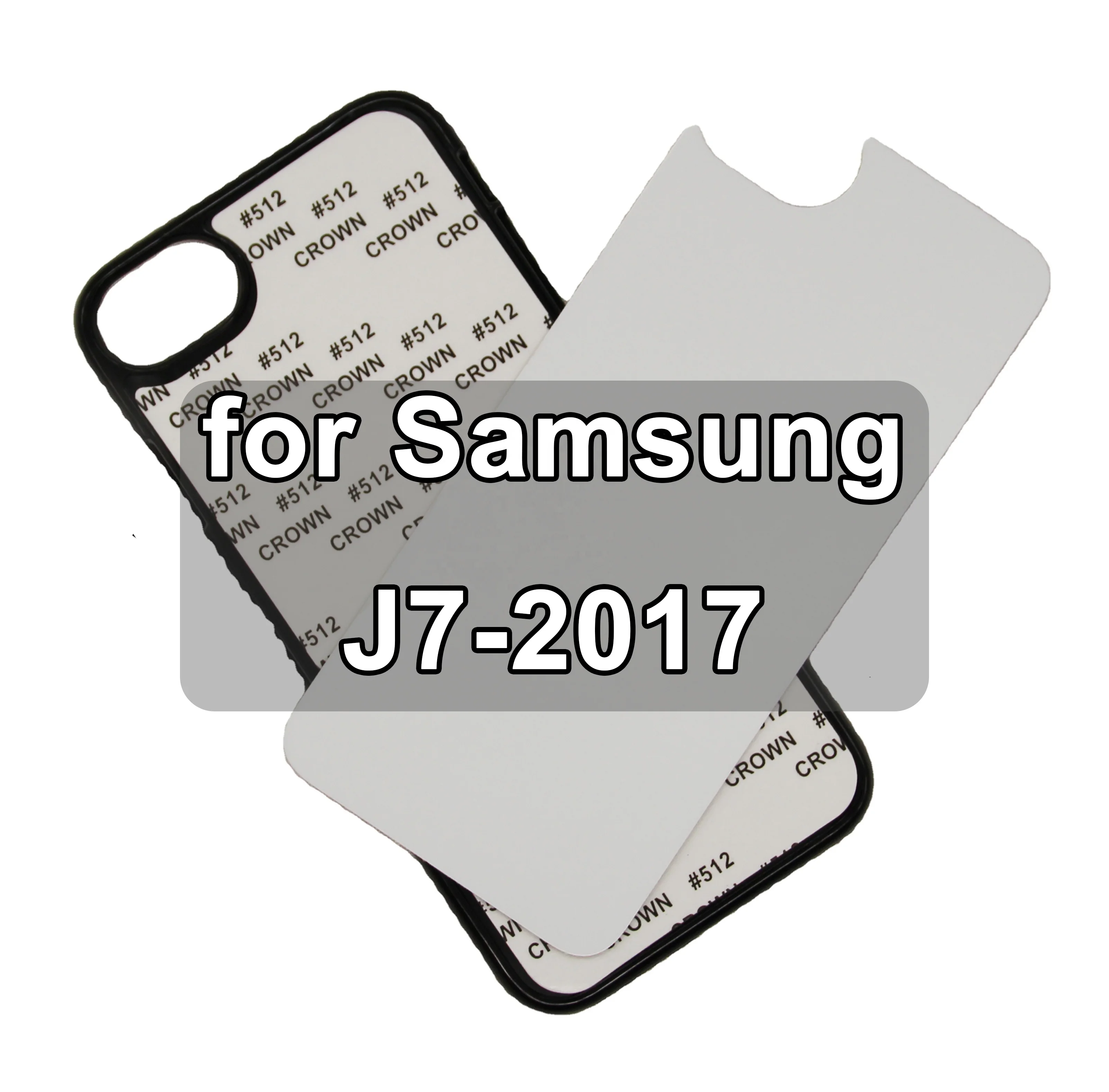 

Zhike for Funda Para Celular Coque Telephone Blank White Clear Rubber Blanks PC TPU 2d Samsung J7 2017 Sublimation Phone Case