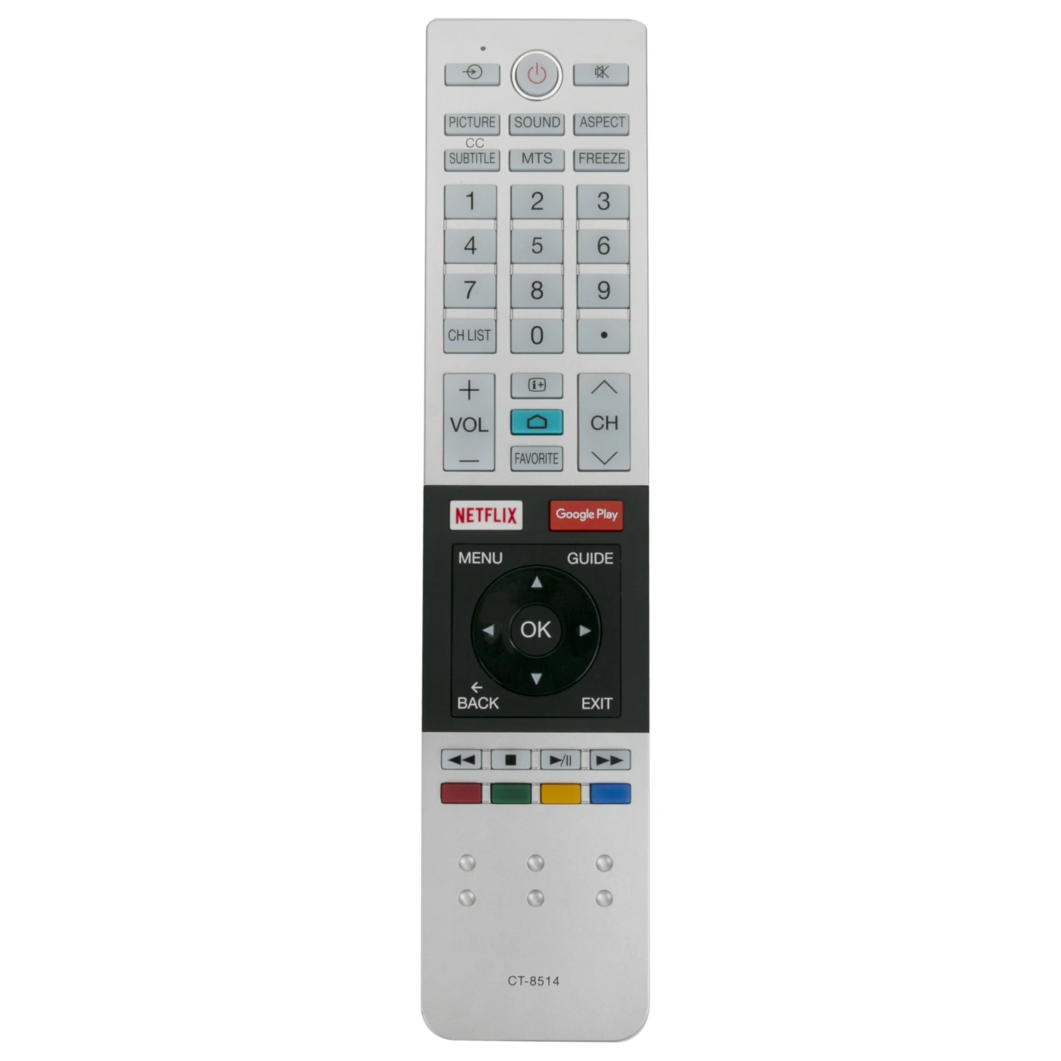 New Ct 8514 Remote Control Fit For Toshiba Smart Tv With Netflix Google Play Apps View Remote Fit For Toshiba Smart Tv Oem Brand Product Details From Tianchang Yiwei E Commerce Co Ltd On