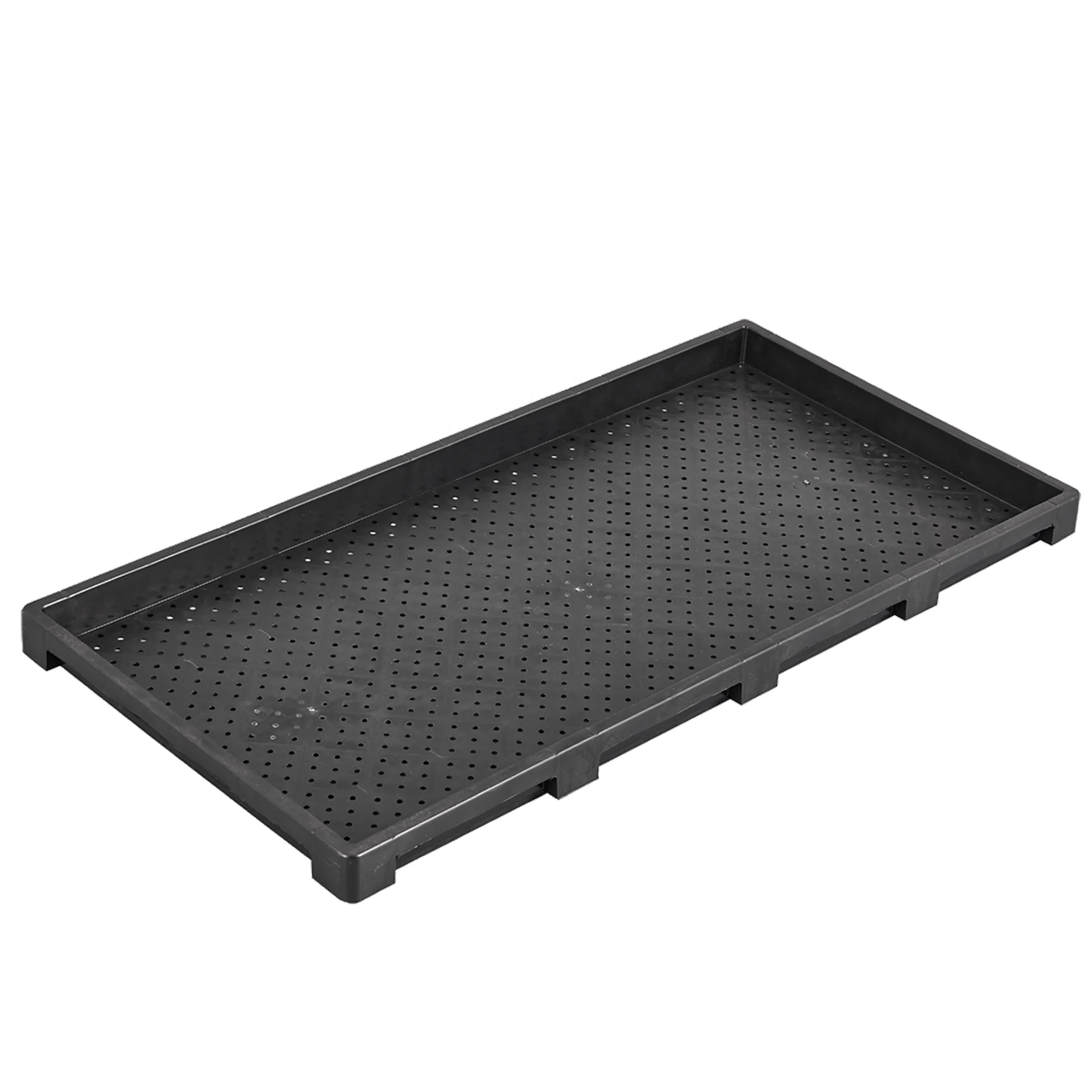 

Good quality hard plastic rice seedling tray for rice paddy seed nursery sowing, Black