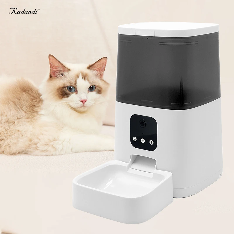 

5L pet feeder smart Interactive food dispenser smart wifi pet feeder smart feeder for cats