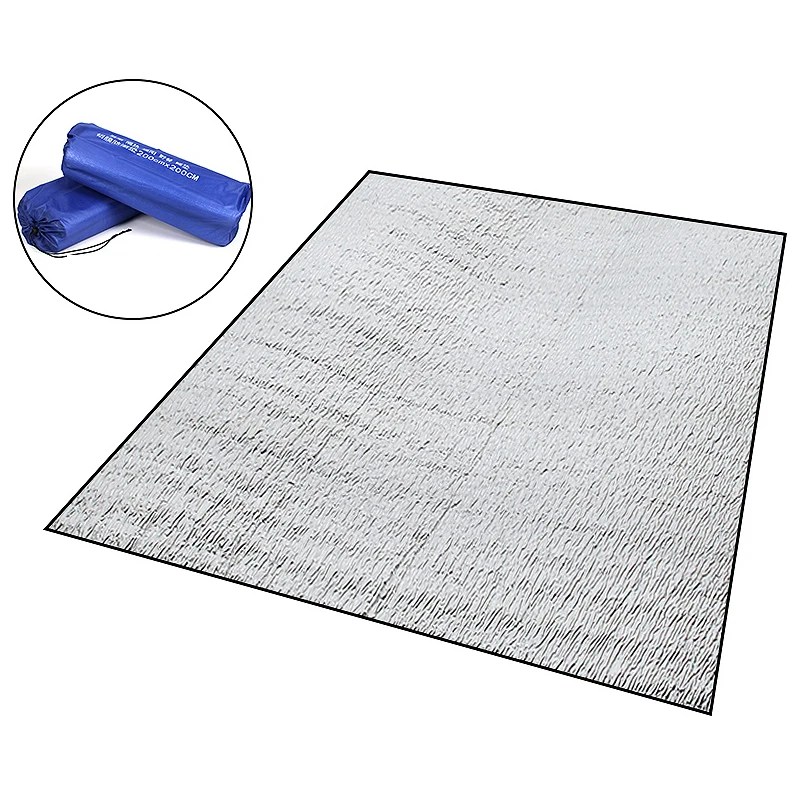 

multi size EVA Aluminum Backing Moistureproof Camping Mats Outdoor Waterproof Hiking Blanket Cushion Tent Pads, Blue