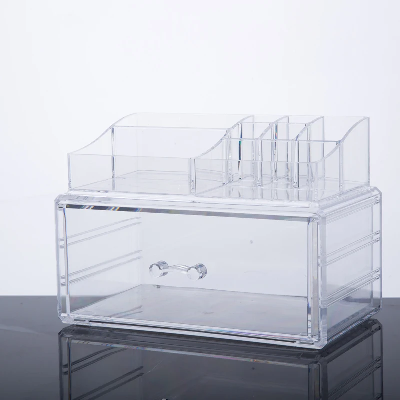 

Cosmetic Acrylic Clear Factory Manufacture Jewelry Organizer Drawers Storage Makeup, Customized color