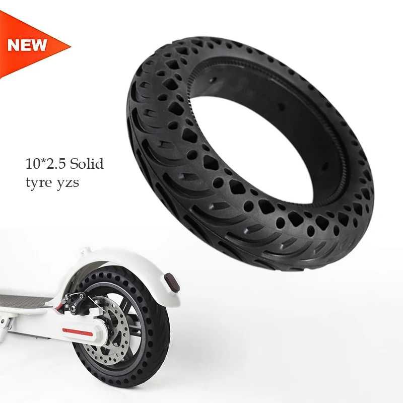 

New Image 10 Inch 10x2 Solid Tyre 10*2 Honeycomb Puncture Proof Wheel Tire For Smart Electric Balancing Scooter Tires Wheels