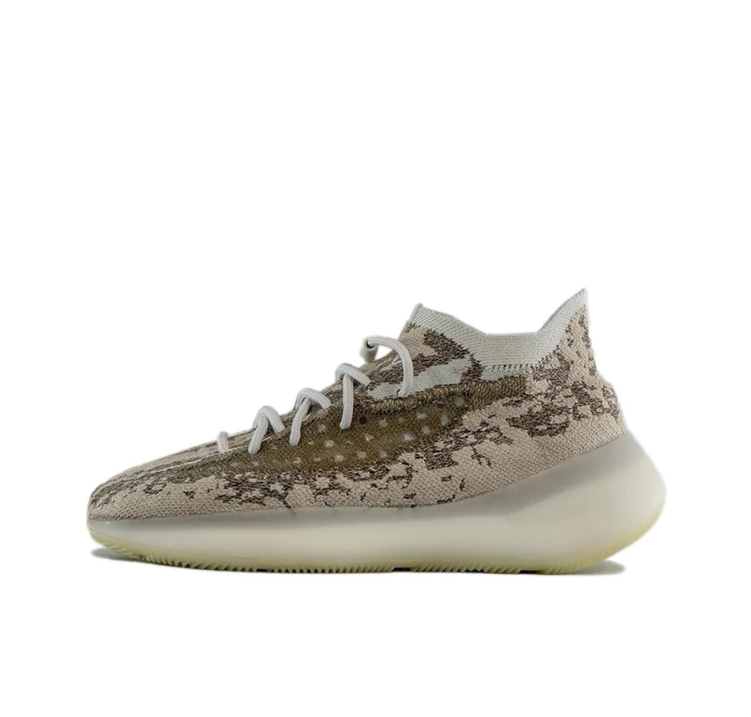 

Yeezy 380 "Stone Salt" Salt Gray Family Color Series Yeezy Originals Women and Men 's Shoes Summer Outdoor Unisex Sports, Grey