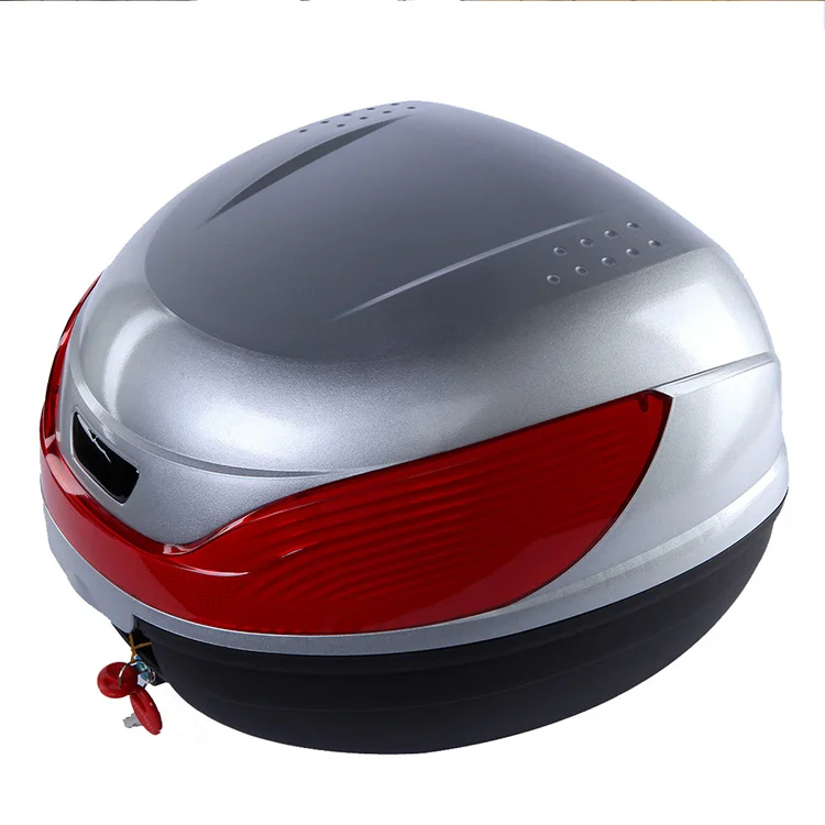 
Black/white top case for motorcycle 