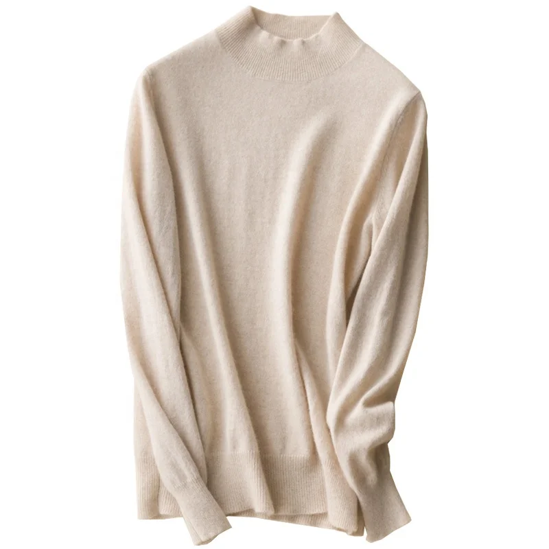 

Hot sale woman round neck cashmere sweater