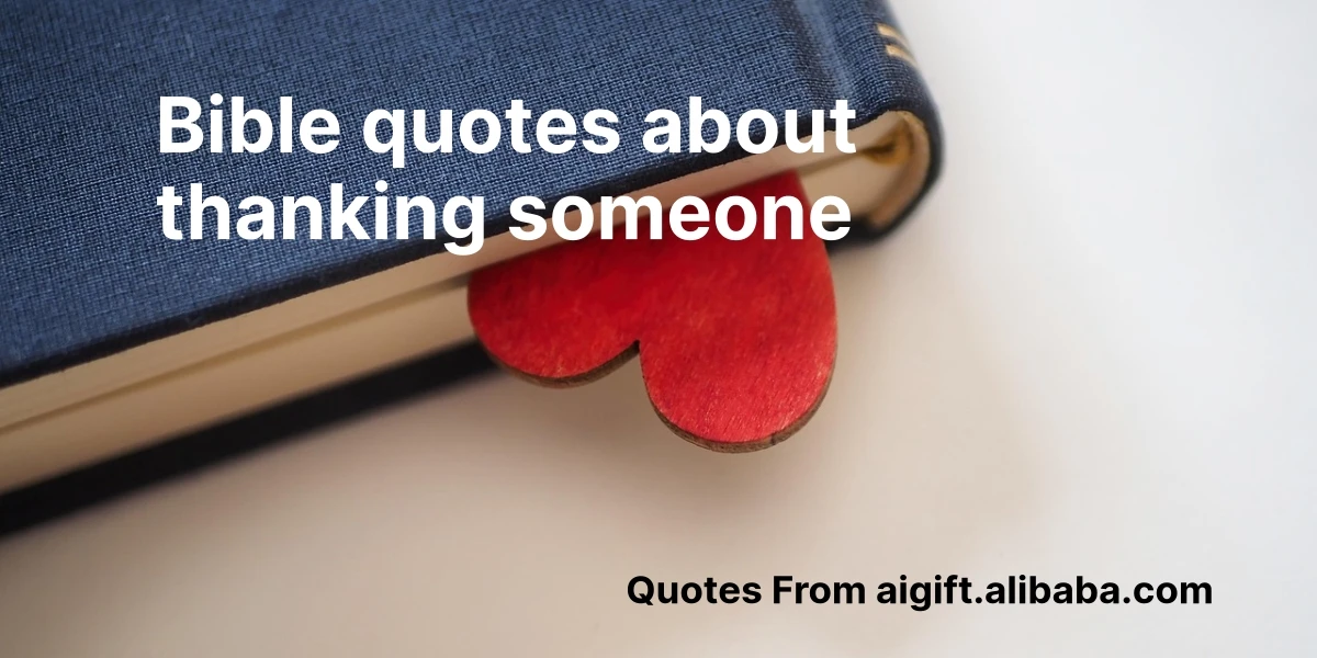 bible quotes about thanking someone