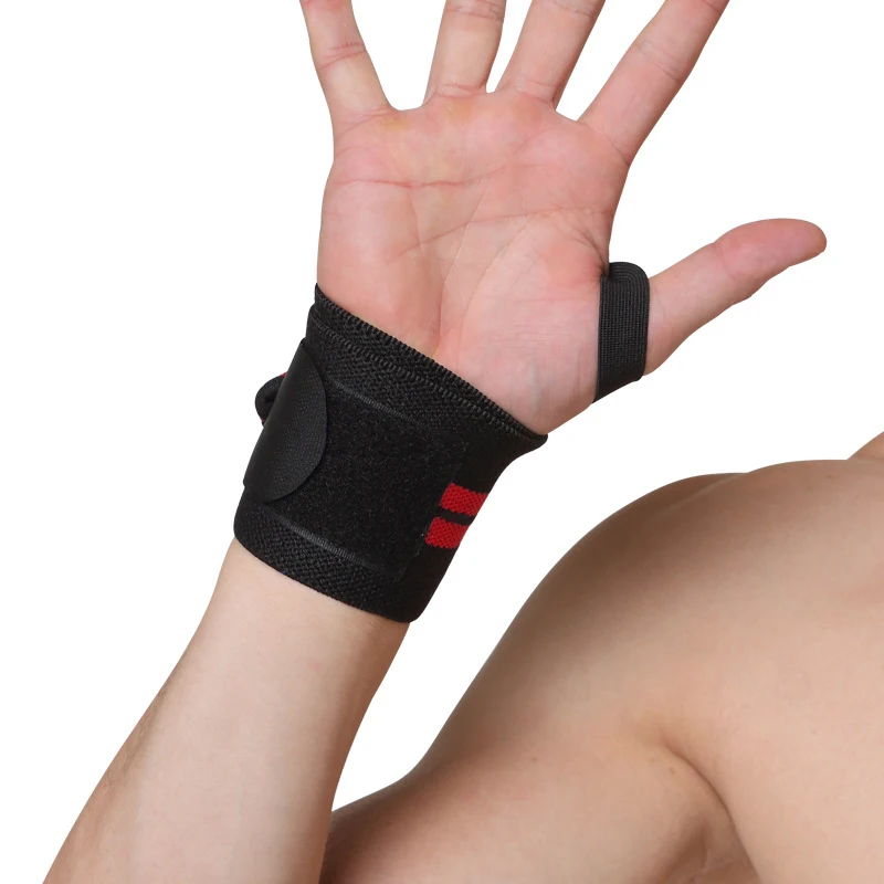 

Elastic & Breathable Fabric Wrist Support Sleeve for Tennis, Black