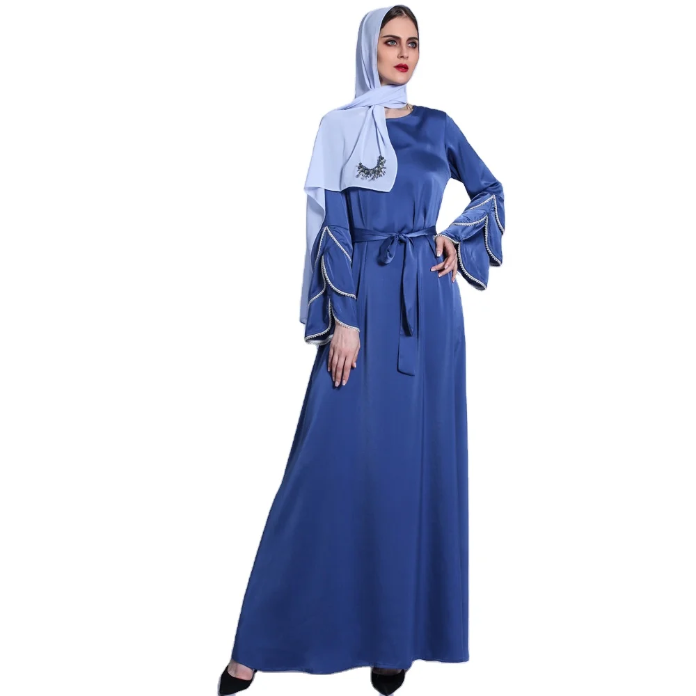 

GH-1220 New Modest Fashion Islamic Arabian Clothes Habaya Dubai Women New Muslim Dress Abaya