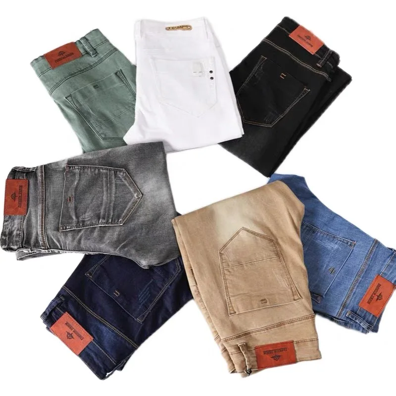 

High Quality men Stretch jeans stock lots cheap price wholesale