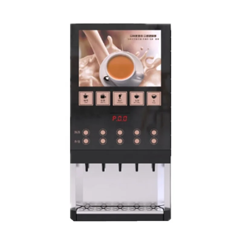 10 Selections Cold And Hot Automatic Coffee Vendo Machine Commercial