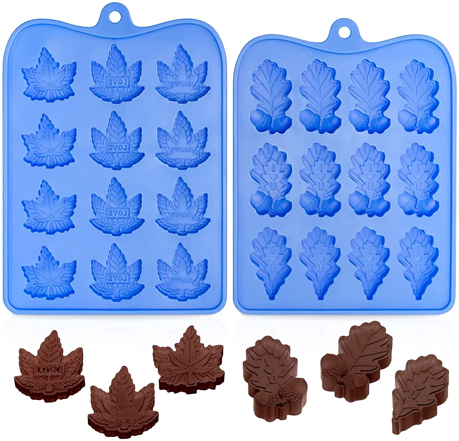 

2 pieces silicone chocolate mold, kitchen baking tray tool for cookie jelly dessert fudge cake decoration DIY
