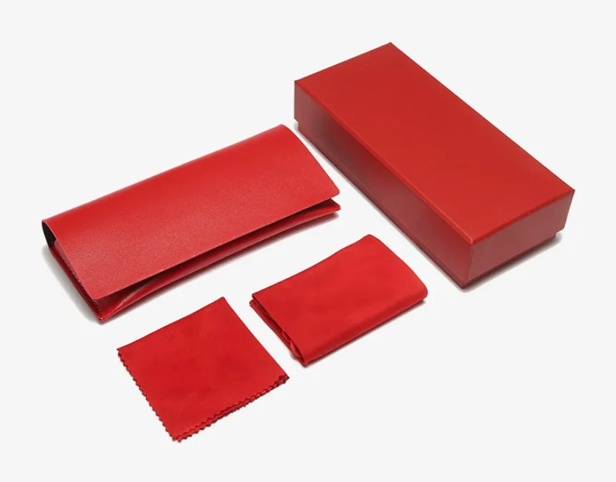 

Custom Logo Multicolor PU Glasses Case Optical Eyewear Storage Box Leather Portable Handmade Eyewear Case